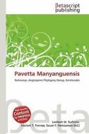 Pavetta Manyanguensis edito da Betascript Publishing