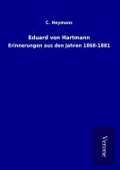 Eduard von Hartmann di C. Heymons edito da TP Verone Publishing