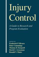 Injury Control edito da Cambridge University Press