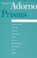 Prisms di Theodor W. Adorno edito da MIT Press
