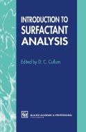 Introduction to Surfactant Analysis di D. C. Cullum edito da Springer Netherlands