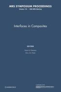 Interfaces In Composites: Volume 170 edito da Cambridge University Press