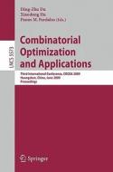 Combinatorial Optimization And Applications edito da Springer-verlag Berlin And Heidelberg Gmbh & Co. Kg