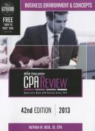 Bisk Comprehensive CPA Review: Business Environment & Concepts edito da Bisk Publishing