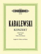 Violin Concerto In C Op48 di DMITRI KABALEVSKY edito da Faber Music