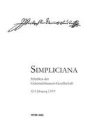 Simpliciana Xli (2019) edito da Peter Lang Ag, Internationaler Verlag Der Wissenschaften