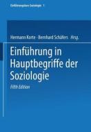 Einf Hrung In Hauptbegriffe Der Soziologie edito da Vs Verlag Fur Sozialwissenschaften