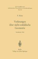 Vorlesungen über Nicht-Euklidische Geometrie di Felix Klein edito da Springer Berlin Heidelberg