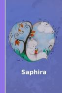Saphira: Personalisiertes Notizbuch - Fuchs Mit Herz - Softcover - 120 Seiten - Leer / Blanko / Nummeriert - Notebook -  di Personal Notebooks edito da INDEPENDENTLY PUBLISHED