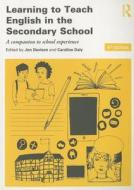 Learning to Teach English in the Secondary School di Jon Davison edito da Routledge