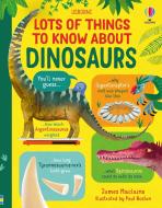 LOTS OF THINGS TO KNOW ABOUT DINOSAURS di JAMES MACLAINE edito da USBORNE