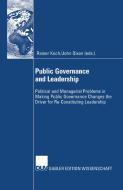 Public Governance and Leadership edito da Deutscher Universitätsverlag
