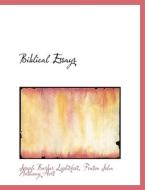 Biblical Essays di Joseph Barber Lightfoot, Fenton John Anthony Hort edito da BiblioLife