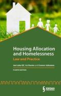 Housing Allocation And Homelessness di Liz Davies, Jan Luba, Connor Johnston edito da Jordan Publishing Ltd