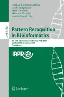 Pattern Recognition in Bioinformatics edito da Springer-Verlag GmbH
