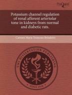 Potassium Channel Regulation Of Renal Afferent Arteriolar Tone In Kidneys From Normal And Diabetic Rats. di Carmen Maria Troncoso Brindeiro edito da Proquest, Umi Dissertation Publishing