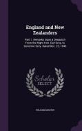 England And New Zealanders di William Martin edito da Palala Press