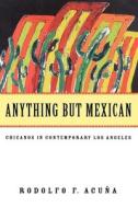 Anything But Mexican di Rodolfo F. Acuna edito da VERSO