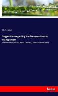 Suggestions regarding the Demarcation and Management di W. Schlich edito da hansebooks