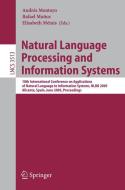 Natural Language Processing and Information Systems di A. Montoyo edito da Springer Berlin Heidelberg