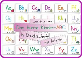 Das bunte Kinder-ABC in Druckschrift mit Artikeln di Helga Momm edito da E&Z Verlag GmbH
