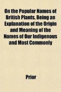 On The Popular Names Of British Plants, di Prior edito da General Books