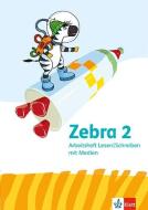 Zebra 2. Allgemeine Ausgabe. Arbeitsheft Lesen/Schreiben Klasse 2 edito da Klett Ernst /Schulbuch