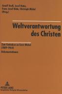 Weltverantwortung des Christen edito da Lang, Peter GmbH