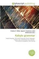 Kabyle Grammar edito da Alphascript Publishing