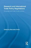 Research And International Trade Policy Negotiations edito da Taylor & Francis Ltd