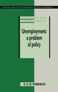 Unemployment di G. D. N. Worswick edito da Cambridge University Press
