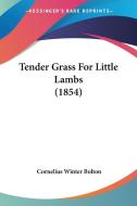 Tender Grass for Little Lambs (1854) di Cornelius Winter Bolton edito da Kessinger Publishing