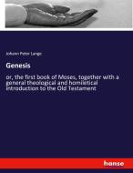 Genesis di Johann Peter Lange edito da hansebooks