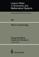 Sequential Binary Investment Decisions di Werner Jammernegg edito da Springer Berlin Heidelberg
