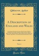 A Description of England and Wales, Vol. 4: Containing a Particular Account of Each County, with Its Antiquities, Curiosities, Situation, Figure, Exte di Unknown Author edito da Forgotten Books