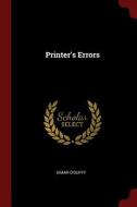 Printer's Errors di Eimar O'Duffy edito da CHIZINE PUBN
