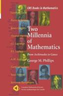 Two Millennia of Mathematics di George M. Phillips edito da Springer New York
