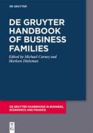 De Gruyter Handbook of Business Families edito da De Gruyter