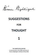 Suggestions for Thought 1 di Florence Nightingale edito da Mijnbestseller.nl
