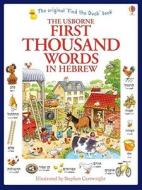 First Thousand Words in Hebrew di Heather Amery edito da Usborne Publishing Ltd