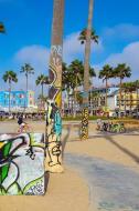 Graffiti Palm Trees Venice Beach California: 150 Page Lined 6 X 9 Notebook/Diary/Journal di Jl Designs edito da INDEPENDENTLY PUBLISHED