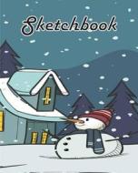 Sketchbook: Hand Drawn Winter Design with House: 120 Pages of 8" X 10" Blank Paper for Drawing, Doodling or Sketching (Sketchbooks di Lookbird T edito da Createspace Independent Publishing Platform