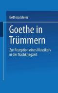 Goethe in Trümmern di Bettina Meier edito da Deutscher Universitätsverlag