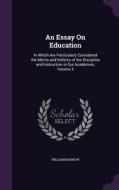 An Essay On Education di William Barrow edito da Palala Press