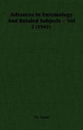 Advances In Enzymology And Related Subjects -  Vol I (1941) di F. F. Nord edito da Nord Press
