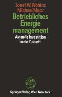 Betriebliches Energiemanagement di Michael Moor, Josef W. Wohinz edito da Springer Vienna