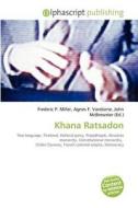 Khana Ratsadon edito da Vdm Publishing House