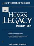 Holt World History Human Legacy Modern Era Test Preparation Workbook edito da Holt McDougal
