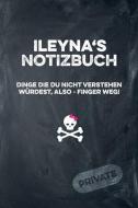 Ileyna's Notizbuch Dinge Die Du Nicht Verstehen Würdest, Also - Finger Weg!: Liniertes Notizheft / Tagebuch Mit Coolem C di Coolnotes Publishing edito da INDEPENDENTLY PUBLISHED