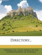 Directory... edito da Nabu Press